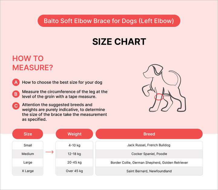 elbow circumference measure dog