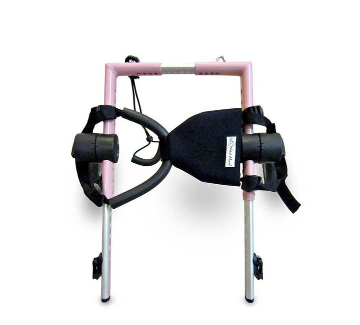 pink wheelchair mini with amputee cover for dogs