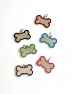 dog name tags with name and number