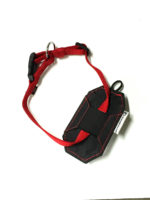 Red Dog Collar with pouch