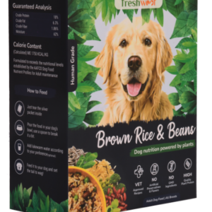 brown rice & beans vegan meal